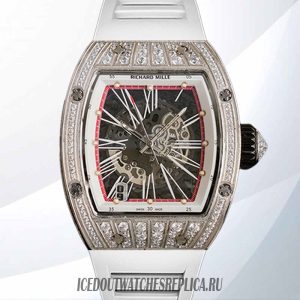 Iced Out Richard Mille RM023 Around 50*40mm Men RM023 Transparent Dial Replica